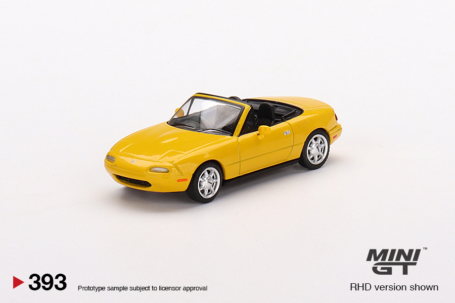 MINIGT - 393 - Eunos Roadster Sunburst Yellow